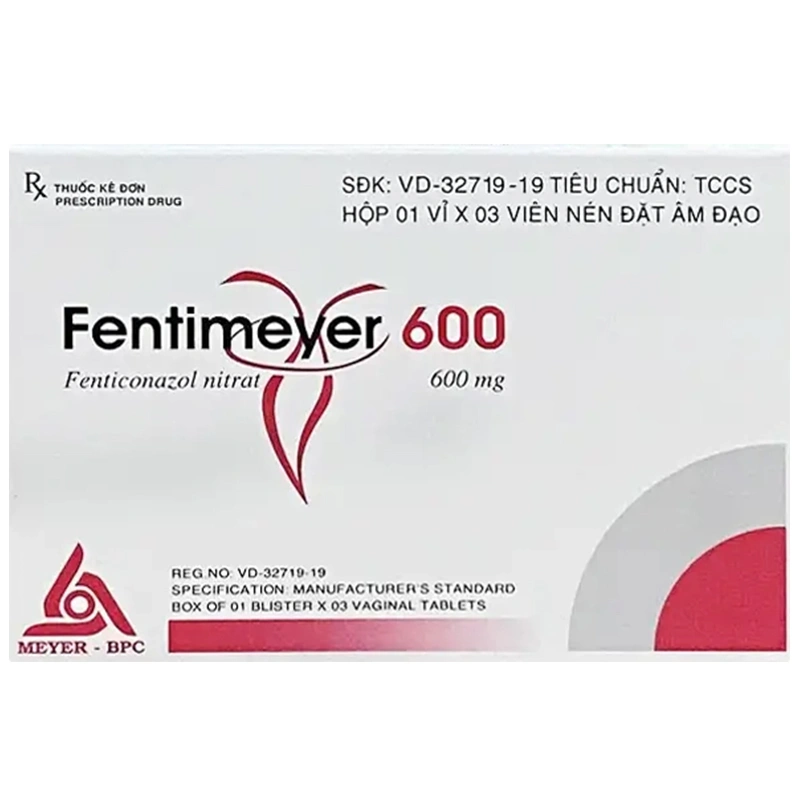 Fentimeyer 600 trị bệnh nấm Candida sinh dục (1 vỉ x 3 viên) - 